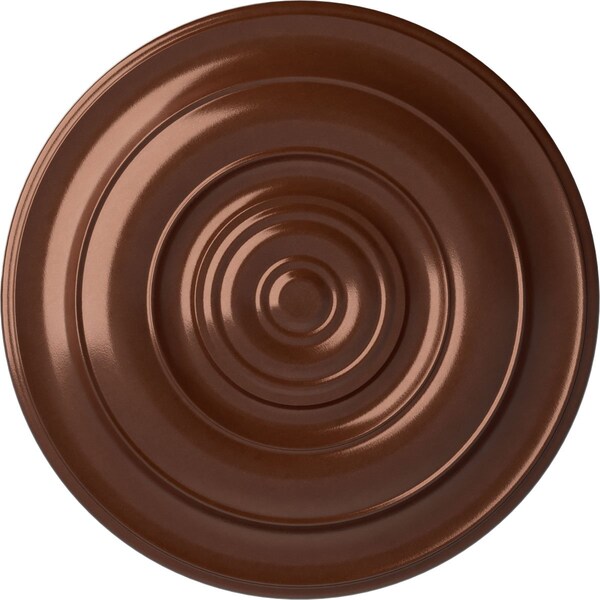 Ekena Millwork Niobe Ceiling Medallion (Fits Canopies up to 8 5/8"), Hand-Painted Copper Penny, 18"OD x 1 1/2"P CM18NICPS - main